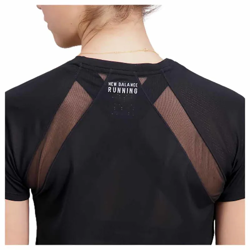 New Balance Women's Impact Run Short Sleeve Black-7